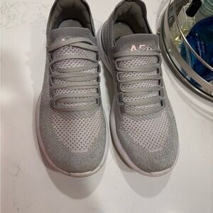 Gray Knit Sneakers